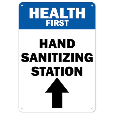 Signmission Public Safety, Health First Hand Sanitizing Station, 24in X 18in Rigid Plastic, OS-NS-P-1824-25466 OS-NS-P-1824-25466